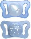 CHICCO SUCCHIETTO MICRO AZZURRO SILICONE 0-2M 2 PEZZI