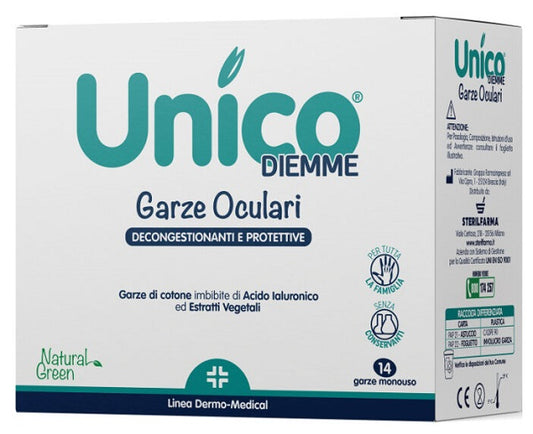 UNICO GARZE OCULARI 14 PEZZI