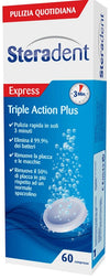 STERADENT TRIPLE ACTION PLUS 60 COMPRESSE PULENTI