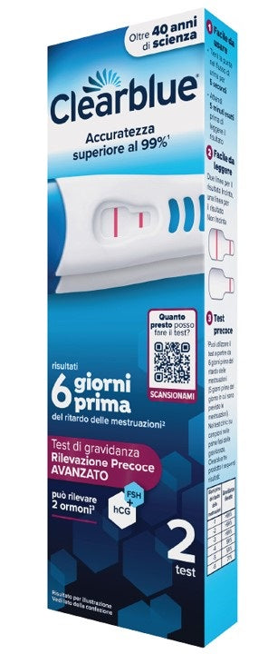 CLEARBLUE ADVANCED EARLY DETECTION PREGNANCY TEST 2 PACK