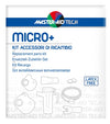 MASTER AID TECH MICRO+ REPLACEMENT ACCESSORY KIT: AMPOULE + ADULT MASK + PEDIATRIC MASK + 2 AIR FILTERS + MOUTHPIECE + NASAL FORK + PVC CONNECTION TUBE