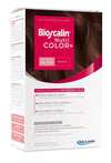 BIOSCALIN NUTRICOLOR PLUS 4,14 MOKA CREMA COLORANTE 40 ML + RIVELATORE CREMA 60 ML + SHAMPOO 12 ML + TRATTAMENTO FINALE BALSAMO 12 ML