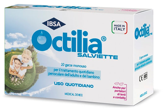 OCTILIA PERIOCULAR WIPES 20 NON-STERILE VISCOSE GAUZE PADS