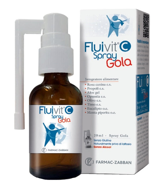 FLUIVIT C THROAT SPRAY 20 ML GLUTEN-FREE NATURALLY LACTOSE-FREE ALCOHOL-FREE