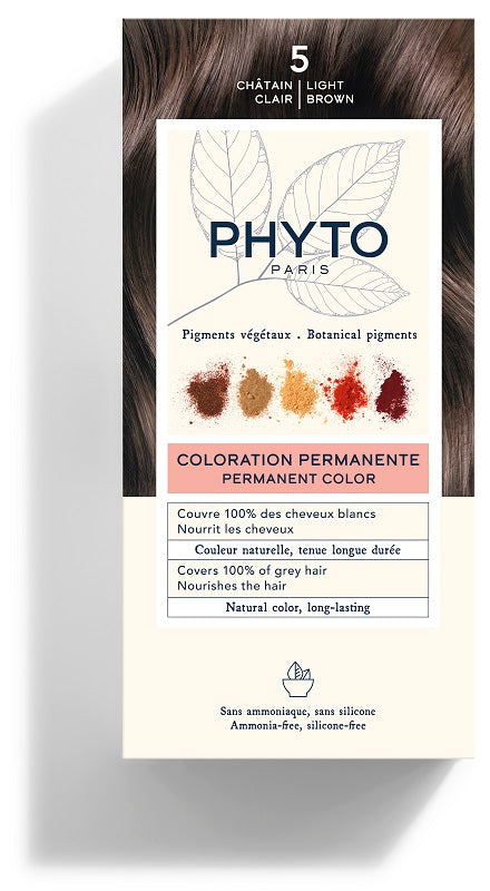 COLOR KIT 5 CASTANO CHIARO LATTE RIVELATORE 50 ML + CREMA COLORANTE 50 ML + MASCHERA PROTETTIVA COLORE 12 ML + GUANTI
