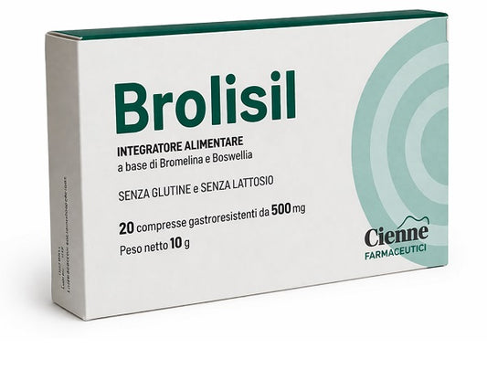 BROLISIL 20 COMPRESSE GASTRORESISTENTI DA 500 MG SENZA GLUTINE SENZA LATTOSIO