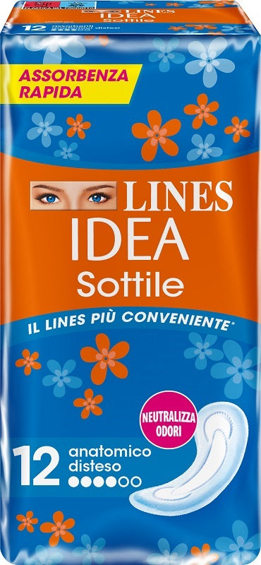 LINES IDEA SOTTILI ANATOMICI 12 PEZZI