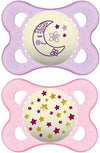MAM SUCCHIETTO ORIGINAL NIGHT 2-6 MESI SILICONE FEMMINA 2 PEZZI