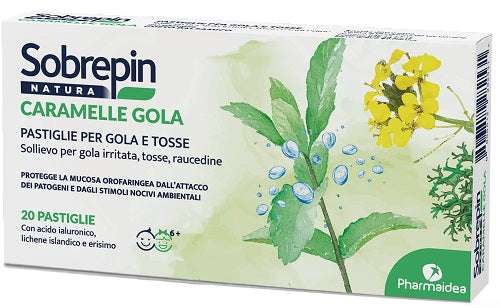 SOBREPIN NATURA CARAMELLA GOLA 20 PASTIGLIE