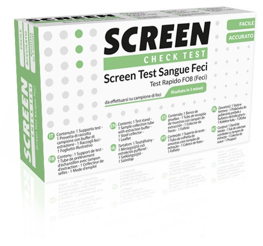 SCREEN TEST RAPIDO PRESENZA DI SANGUE OCCULTO NELLE FECI SCREEN TEST FOB