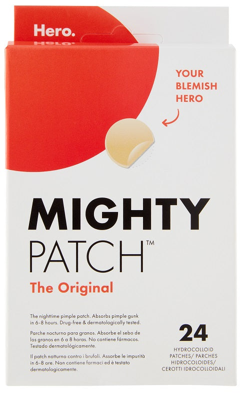 HERO MIGHTY PATCH THE ORIGINAL HYDROCOLLOID ACNE PATCH 24 COUNT