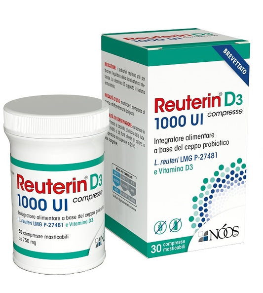 REUTERIN D3 TABLETS 1000 IU 30 CHEWABLE TABLETS GLUTEN-FREE LACTOSE-FREE