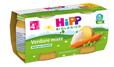 HIPP BIO HIPP BIO OMOGENEIZZATO VERDURE MISTE 2X80 G