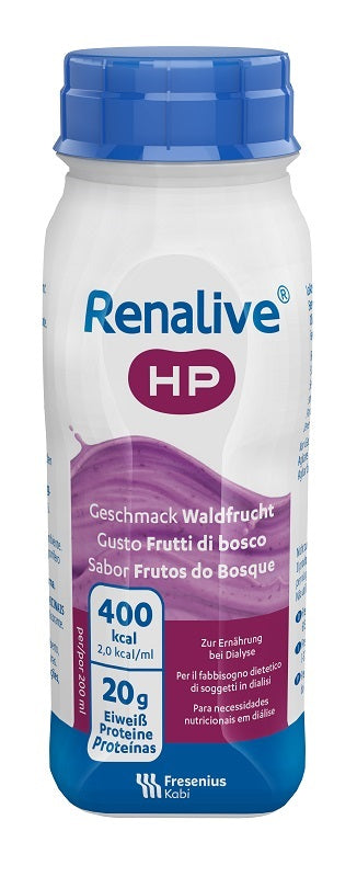 RENALIVE HP BERRY FLAVOR 4 VIALS OF 200 ML GLUTEN-FREE