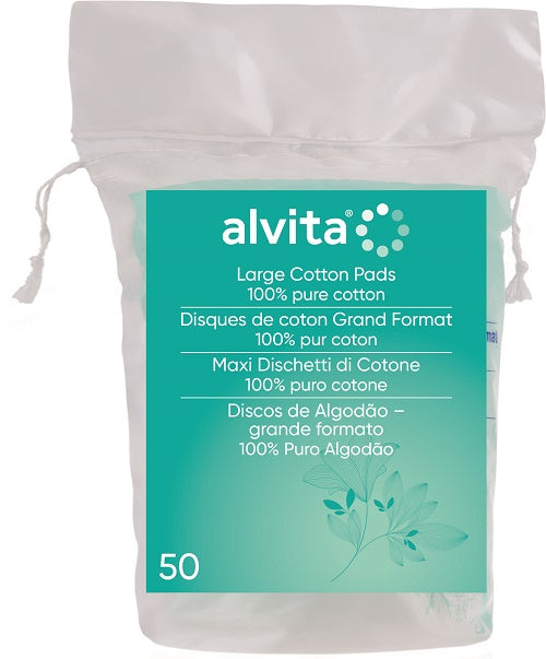 ALVITA MAXI DISCHETTI DI COTONE 100% PURO COTONE 50 PEZZI
